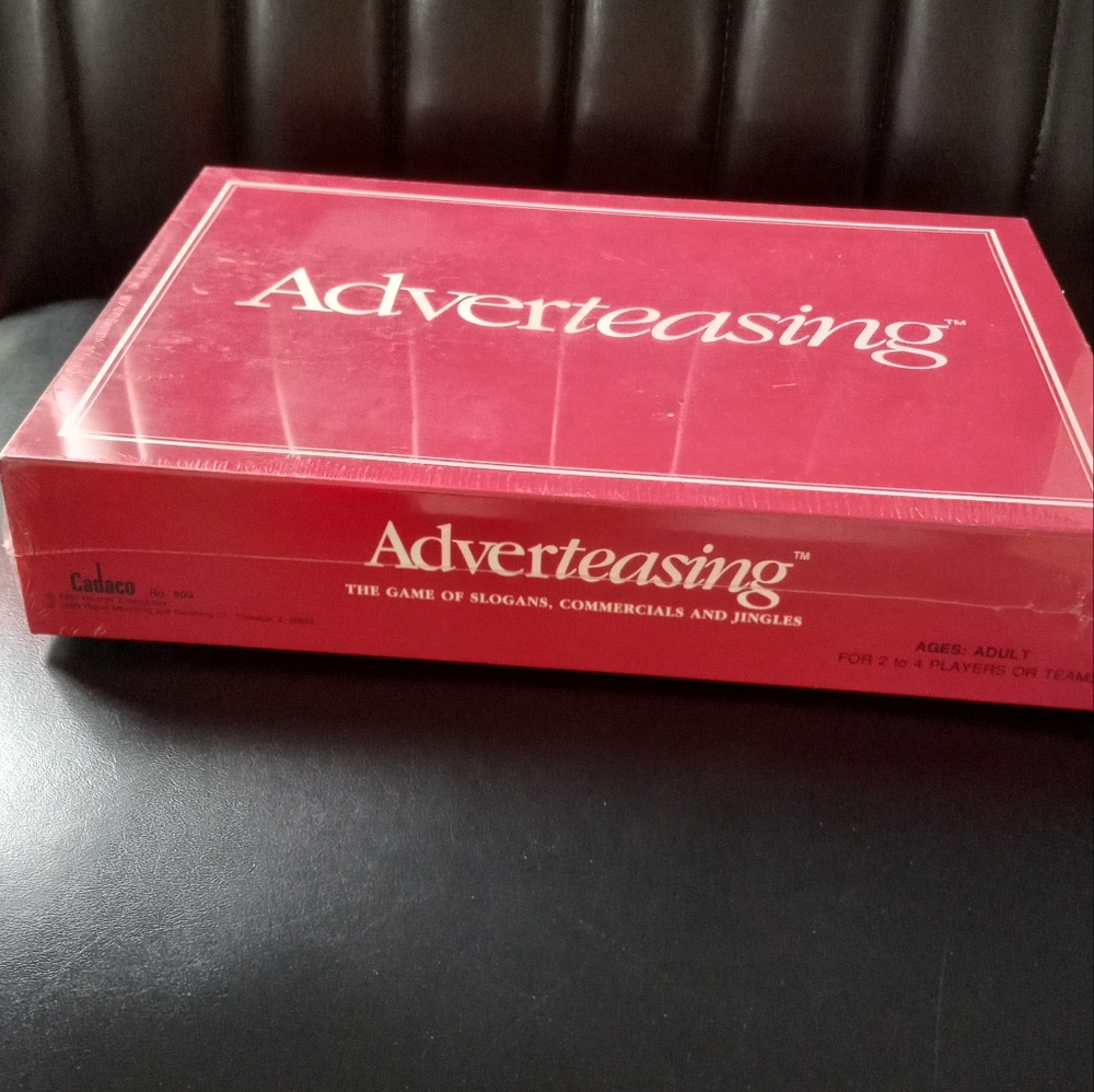NEW IN PLASTIC VINTAGE "ADVERTEASING" GAME